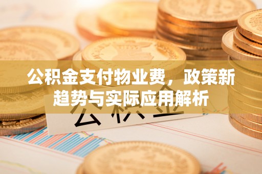 阳春公积金支付物业费，政策新趋势与实际应用解析