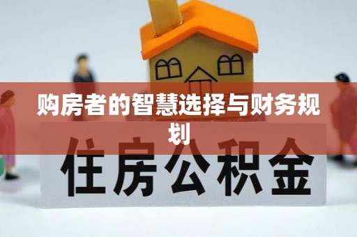 阳春购房者的智慧选择与财务规划