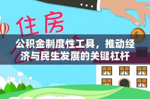 阳春公积金制度性工具，推动经济与民生发展的关键杠杆