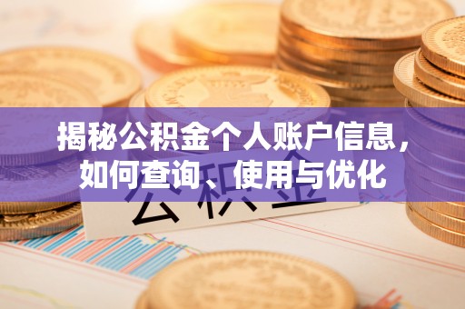 阳春揭秘公积金个人账户信息，如何查询、使用与优化