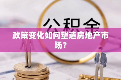 阳春政策变化如何塑造房地产市场？