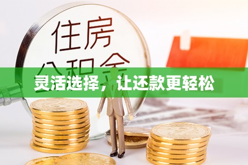 阳春灵活选择，让还款更轻松