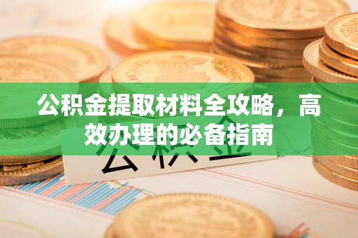 阳春公积金提取材料全攻略，高效办理的必备指南