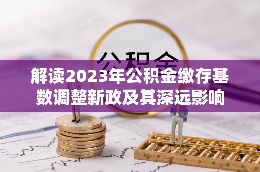 阳春解读2023年公积金缴存基数调整新政及其深远影响