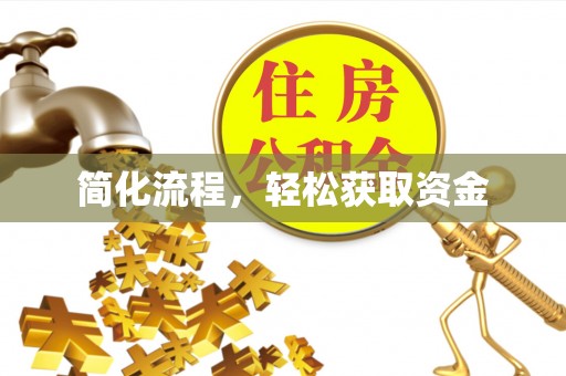阳春简化流程，轻松获取资金