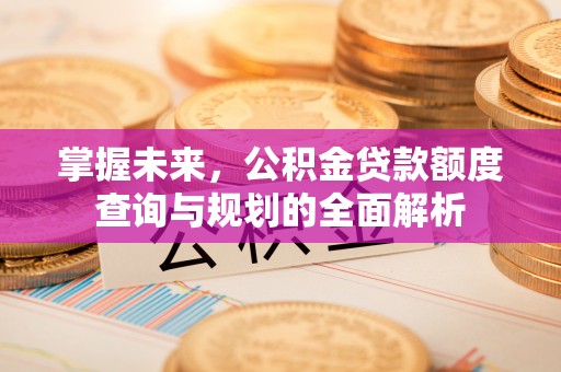 阳春掌握未来，公积金贷款额度查询与规划的全面解析