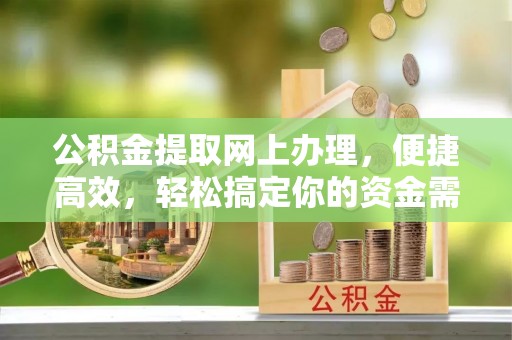 阳春公积金提取网上办理，便捷高效，轻松搞定你的资金需求