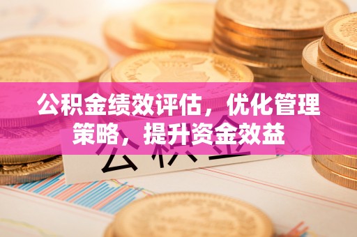 阳春公积金绩效评估，优化管理策略，提升资金效益