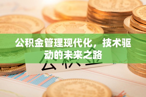 阳春公积金管理现代化，技术驱动的未来之路